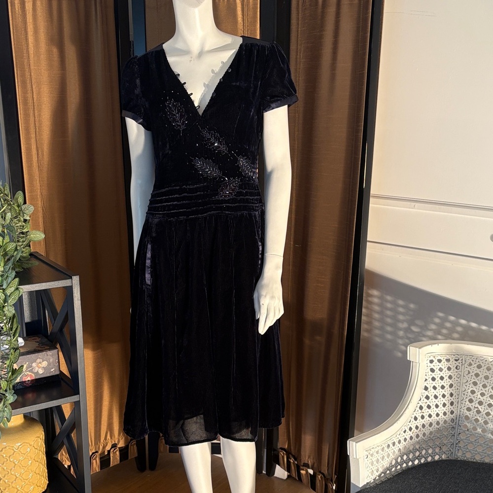 Essential Antwerp Navy Blue Corduroy Dress